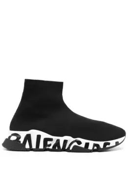 Кроссовки-носки Speed BALENCIAGA, черный