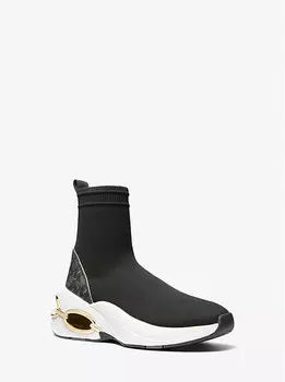 Кроссовки-носки Toni Stretch Knit и Empire Monogram Michael Kors, черный
