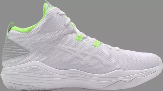 Кроссовки nova flow 'white safety yellow' Asics, белый