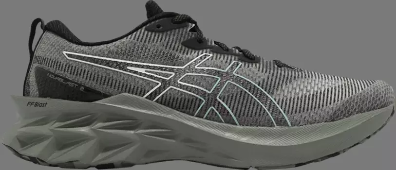 Кроссовки novablast 2 le 'lichen green' Asics, зеленый