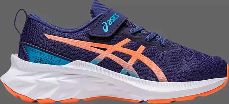 Кроссовки novablast 2 ps 'indigo blue sun peach' Asics, синий