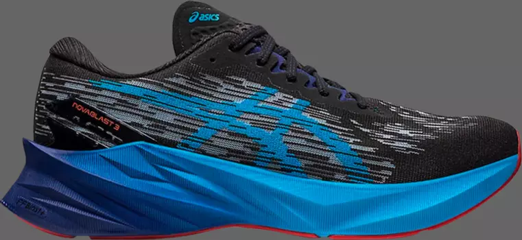 Кроссовки novablast 3 'black island blue' Asics, черный