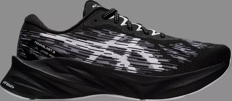 Кроссовки novablast 3 'black white' Asics, черный