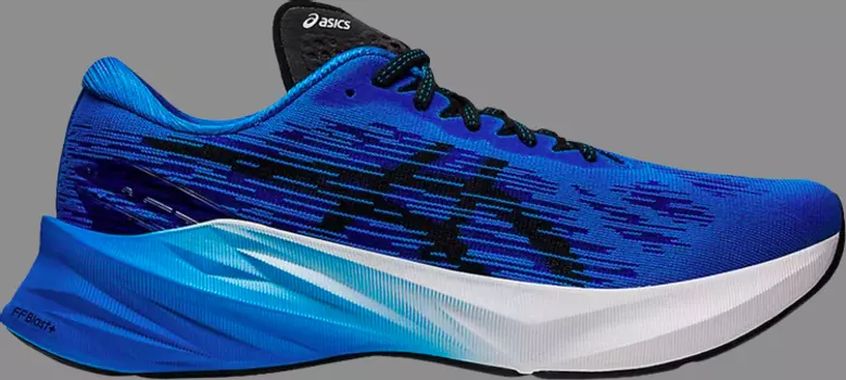 Кроссовки novablast 3 'electric blue black' Asics, синий