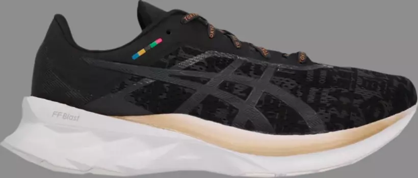 Кроссовки novablast 'edo era tribute' Asics, черный