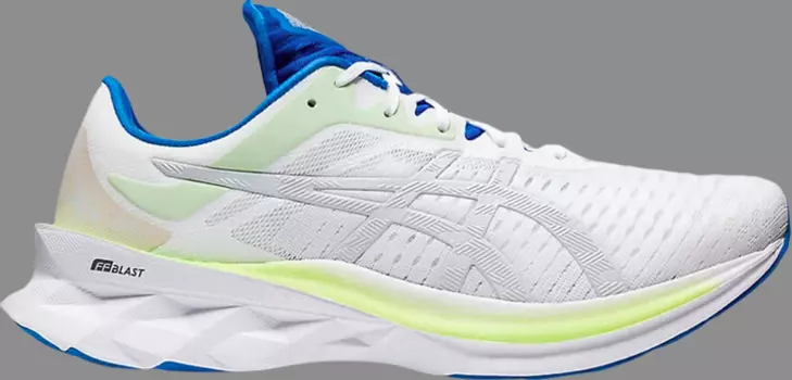 Кроссовки novablast 'white glacier grey' Asics, белый