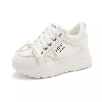 Кроссовки NRDROFFICIAL Chunky Sneakers Women's Low-top, белый