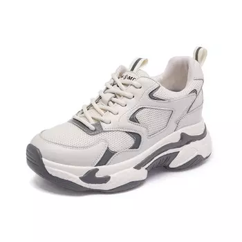 Кроссовки NRDROFFICIAL Chunky Sneakers Women's Low-Top, бежевый