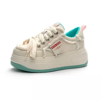 Кроссовки NRDROFFICIAL Skateboarding Shoes Women's Low-top, бежевый