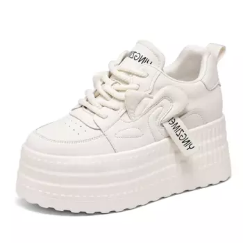 Кроссовки NRDROFFICIAL Skateboarding Shoes Women's Low-top, бежевый/черный