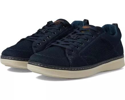 Кроссовки Nunn Bush Aspire Knit Moccasin Toe Sneaker Oxford Comfortable Lightweight Fabric Lace Up, темно-синий
