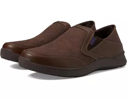 Кроссовки Nunn Bush Conway EZ Moccasin Toe Slip-On Easy Slip-In Loafer, коричневый