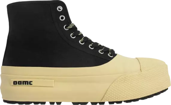 Кроссовки OAMC Ridge Vulc High 'Black Yellow', желтый