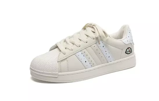 Кроссовки OAOQ Skateboarding Shoes Women's Low-top, черный/белый