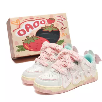 Кроссовки OAOQ Skateboarding Shoes Women's Low-top, белый