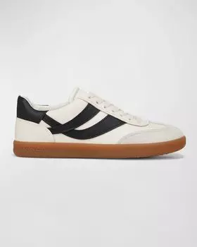 Кроссовки Oasis в стиле ретро из смешанной кожи Vince, цвет Milk And Night Blue Leather