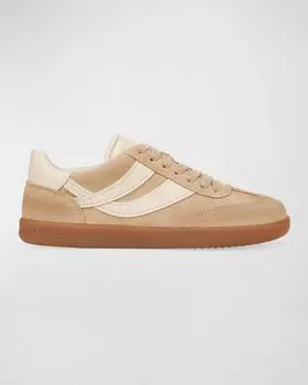 Кроссовки Oasis в стиле ретро из смешанной кожи Vince, цвет Sand Beige Suede