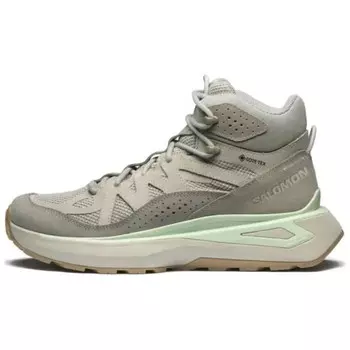 Кроссовки Odyssey 1 Outdoor Performance унисекс, средний верх, цвет серый/бежевый/зеленый Salomon
