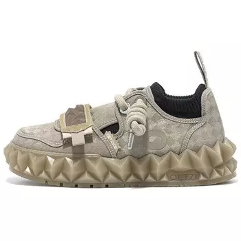 Кроссовки OETZI Iceberg Series Lifestyle Shoes Unisex Low-top Brown, хаки