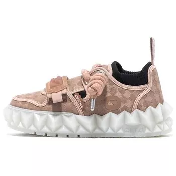 Кроссовки OETZI Iceberg Series Lifestyle Shoes Women's Low-top Dark Pink Nubuck, розовый