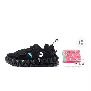 Кроссовки OETZI Iceberg Series Stylish Skateboarding Shoes Unisex Low-top, черный