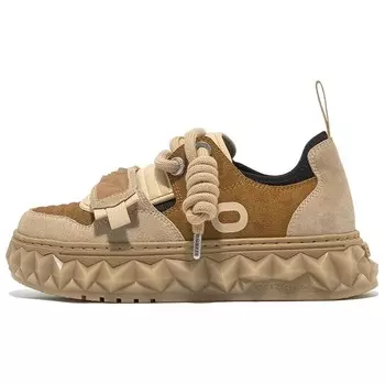 Кроссовки OETZI New Iceberg Series Lifestyle Shoes Unisex Low-top Brown Khaki, коричневый