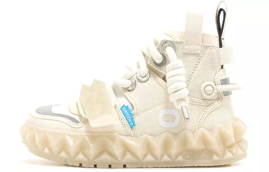 Кроссовки OETZI Skateboarding Shoes Unisex High-top Beige, бежевый