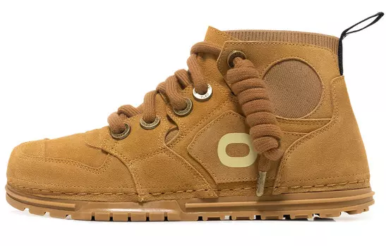 Кроссовки OETZI Skateboarding Shoes Unisex Mid-top Brown, коричневый