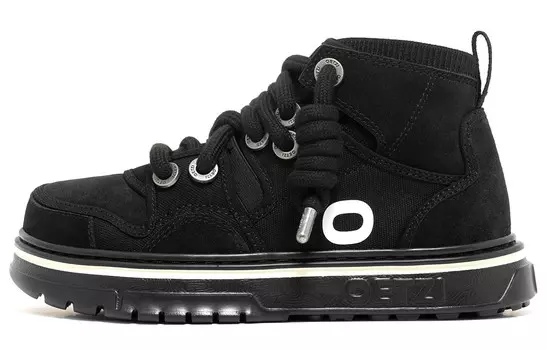Кроссовки OETZI Skateboarding Shoes Unisex Mid-top Black, черный