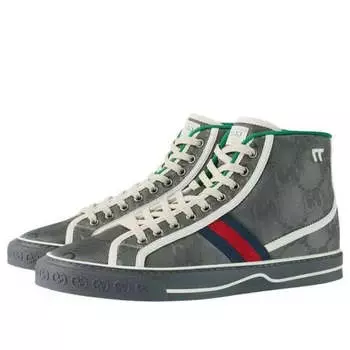 Кроссовки off the grid high 'dark grey' Gucci, серый