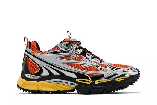 Кроссовки Off-White Be Right Back 'Silver Orange', серебряный