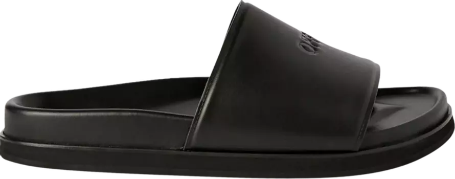 Кроссовки Off-White Cloud Off Stamp Slider 'Black', черный