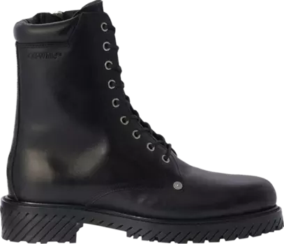 Кроссовки Off-White Diag Lace-Up Combat Boot 'Black', черный