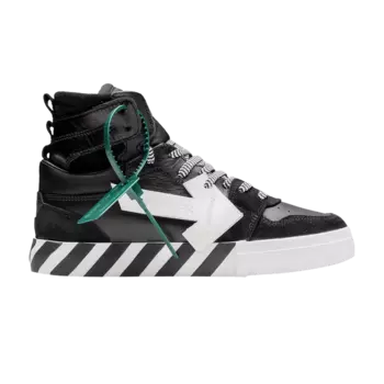 Кроссовки Off-White High Top Vulcanized 'Black White', черный