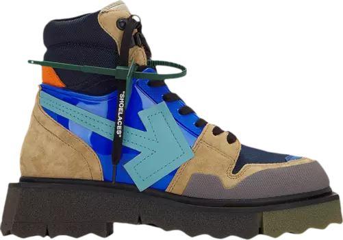 Кроссовки Off-White Hiking Sponge Sneakerboot 'Army Green Turquoise', зеленый