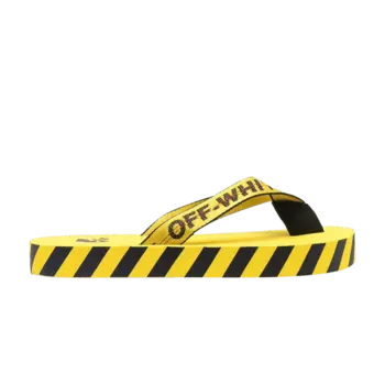 Кроссовки Off-White Industrial Flip Flops 'Logo Tape - Yellow' 2022, желтый