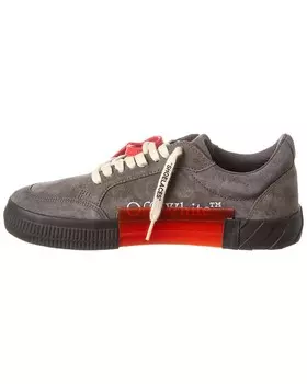 Кроссовки Off-White из низкой вулканизированной замши, серый