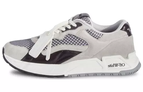 Кроссовки Off-White Kick Off Panelled Sneakers, серый