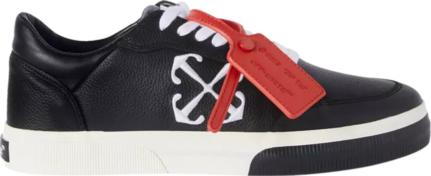 Кроссовки Off-White New Low Vulcanized 'Black White', черный
