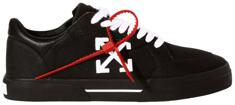 Кроссовки Off-White New Low Vulcanized 'Black White' 2024, черный