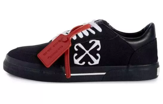 Кроссовки OFF-WHITE New Low Vulcanized Black White, черный