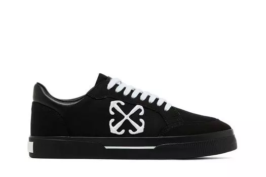 Кроссовки Off-White New Low Vulcanized 'Black White', черный