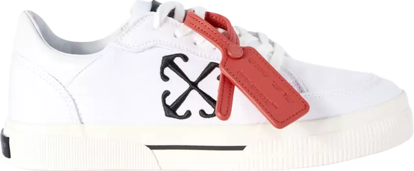 Кроссовки Off-White New Low Vulcanized 'White Black', белый