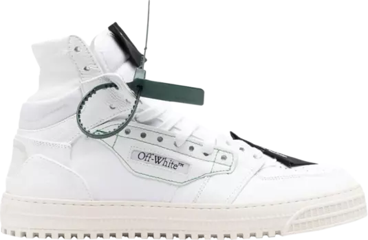 Кроссовки Off-White Off-Court 3.0 High 'White Black Green', белый