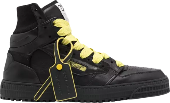 Кроссовки Off-White Off-Court 3.0 High 'Black Yellow', черный