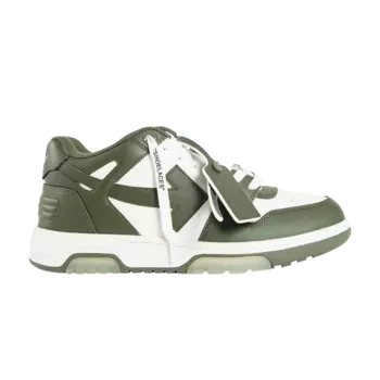 Кроссовки Off-White Out of Office, цвет Military Green White