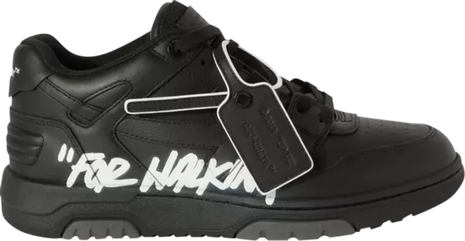 Кроссовки Off-White Out of Office 'For Walking - Black White' 2023, черный