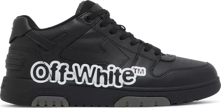 Кроссовки Off-White Out of Office Low 'Logo Print - Black', черный