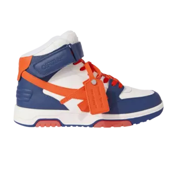 Кроссовки Off-White Out Of Office Mid, цвет Navy Blue Bright Orange