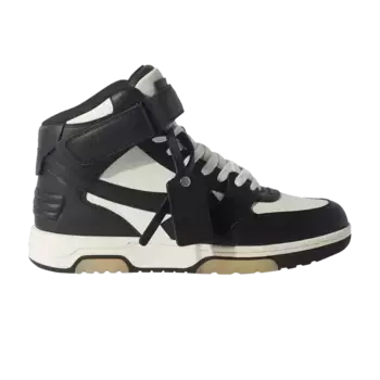 Кроссовки Off-White Out Of Office Mid Black White Beige Sole, черный
